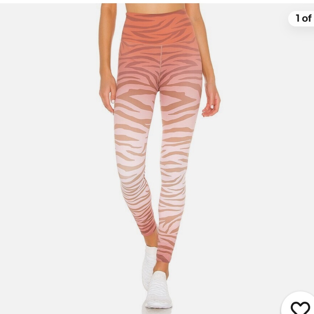 Beach Riot Sport Rust Zebra Leggings